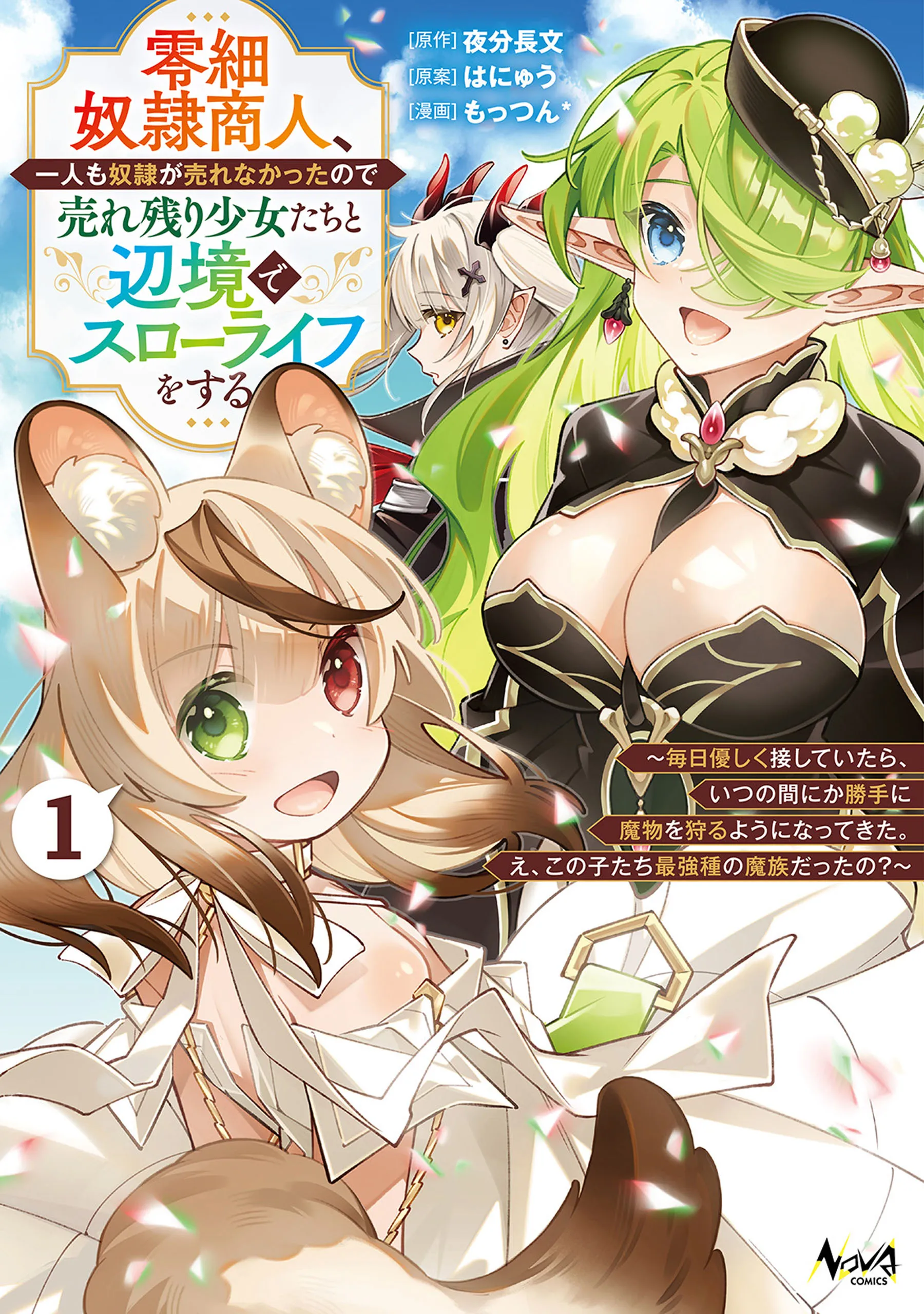 Reisai Dorei Shounin, Hitori mo Dorei ga Urenakatta node Urenokori Shoujo-tachi to Henkyou Slow Life o suru background