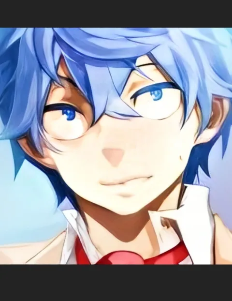 Blue-Haired Guy background