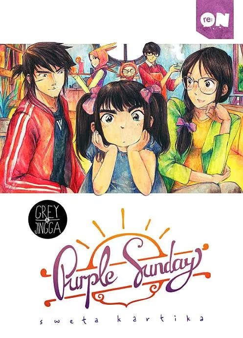 Grey & Jingga: Purple Sunday background