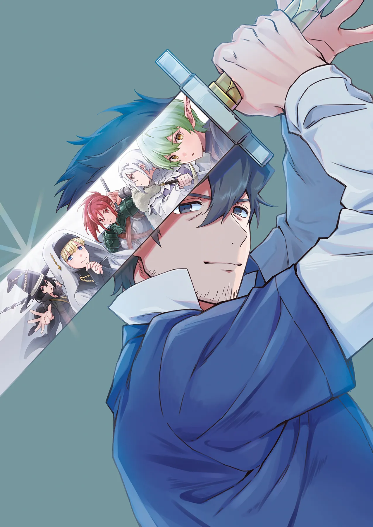 Hirotta Dorei-tachi ga Tabi datte Haya Juunen,  Naze ka Ore ga Densetsu ni Natteita background