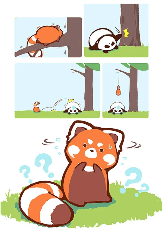 Panda x Red Panda background