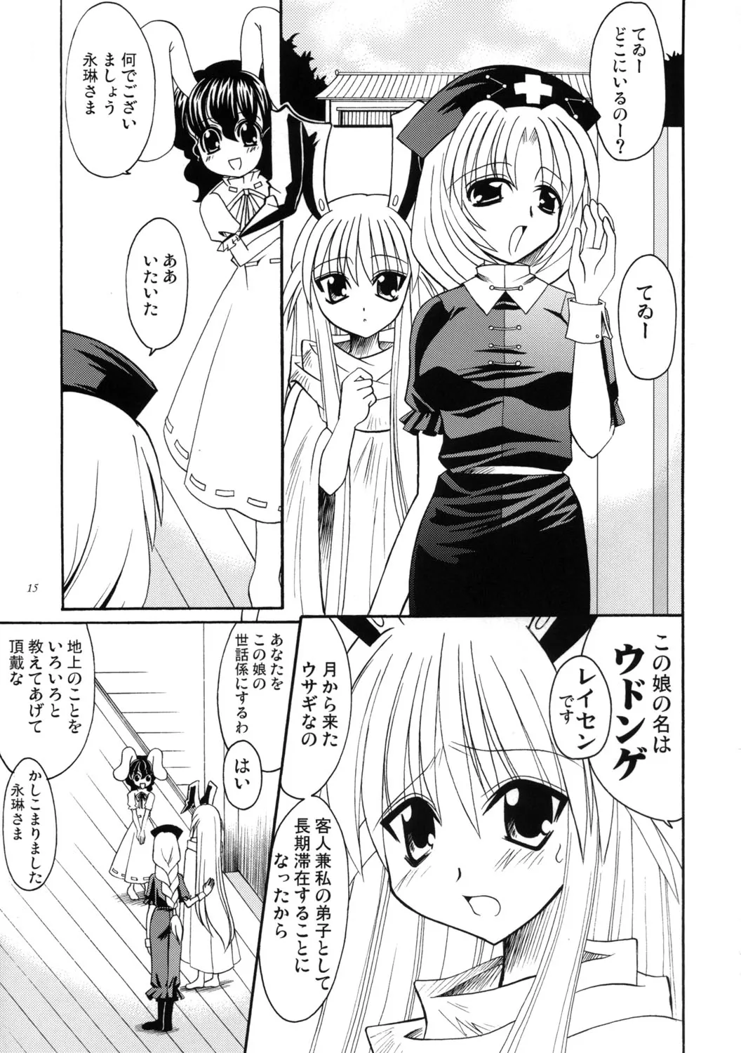 Touhou - Shiroi Usagi no Nagai Yoru (Doujinshi) background