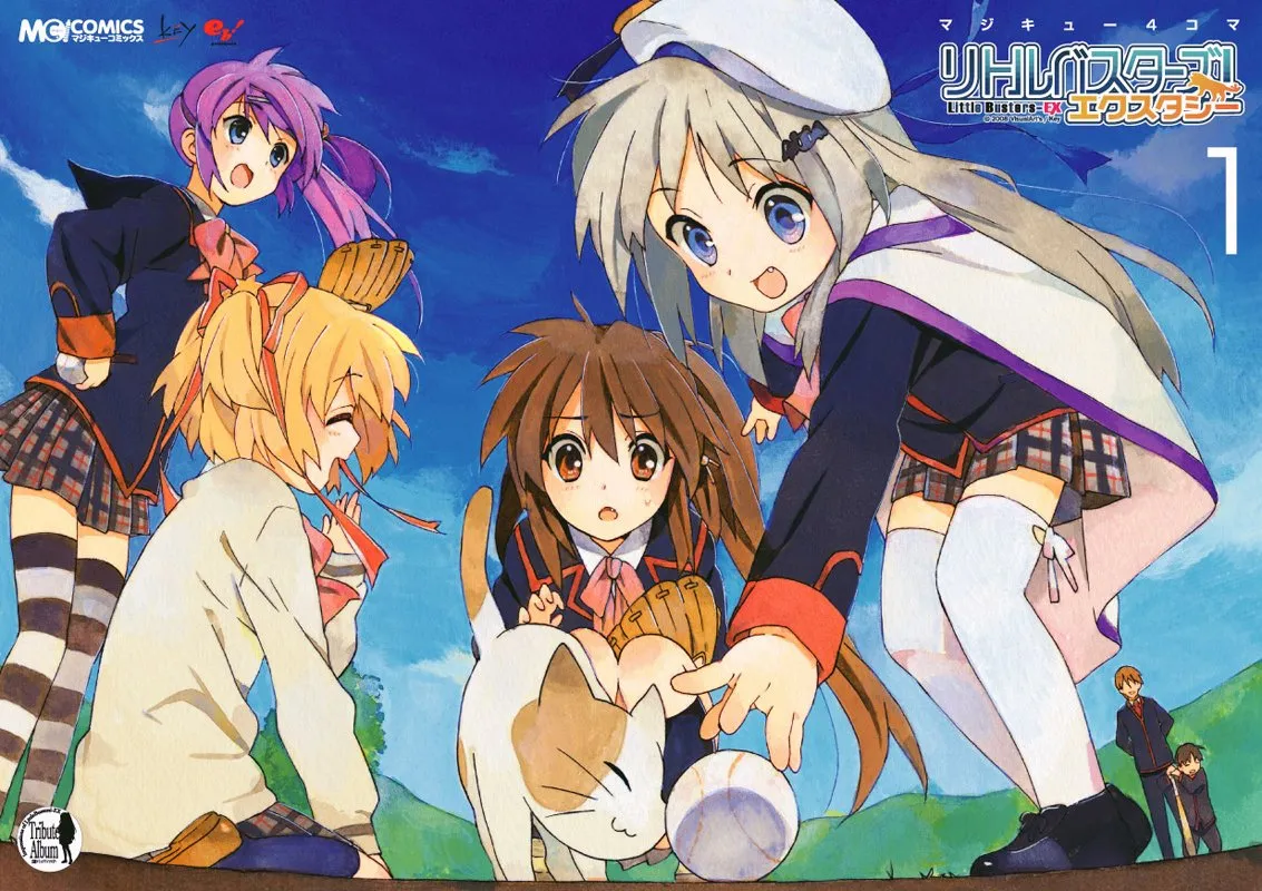 Little Busters Ecstasy - 4-koma Magic background