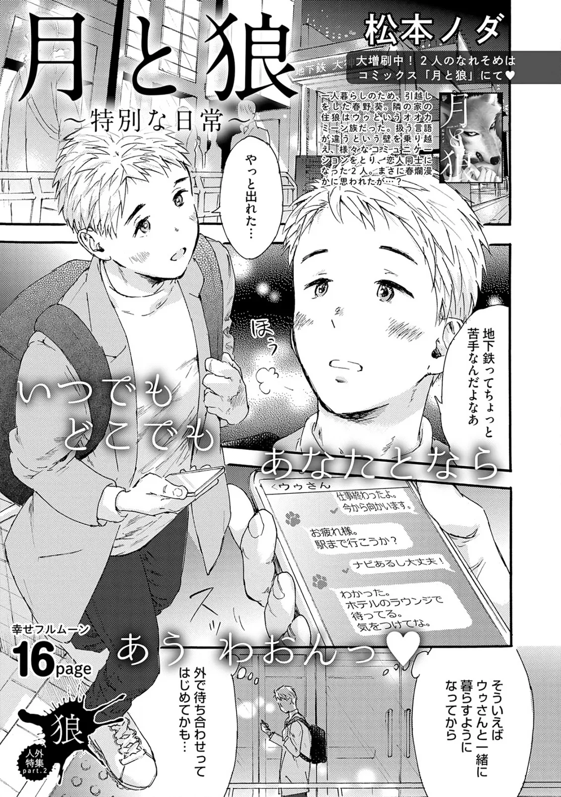 Tsuki to Ookami - Tokubetsu na Nichijou background