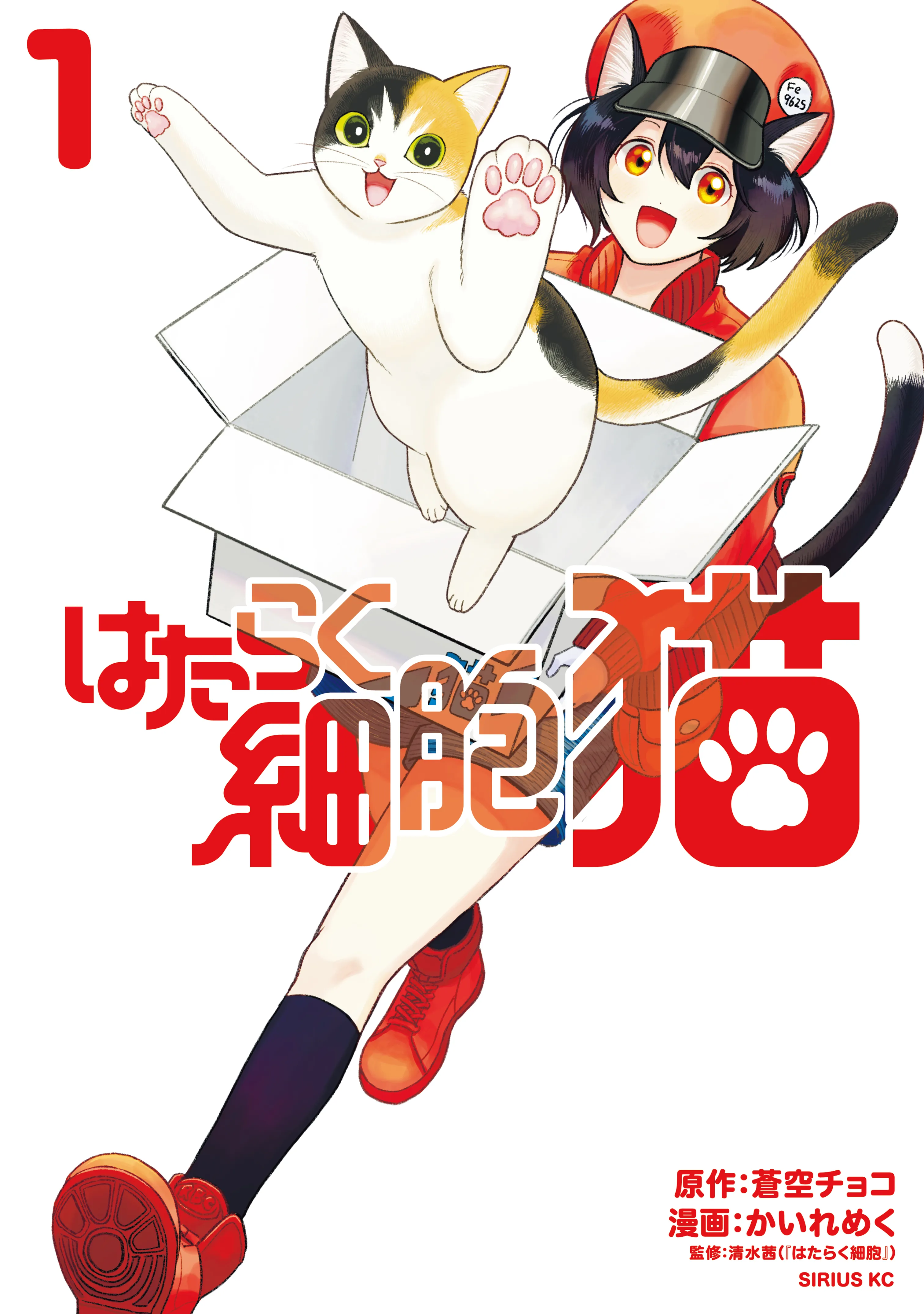 Hataraku Saibou Neko background