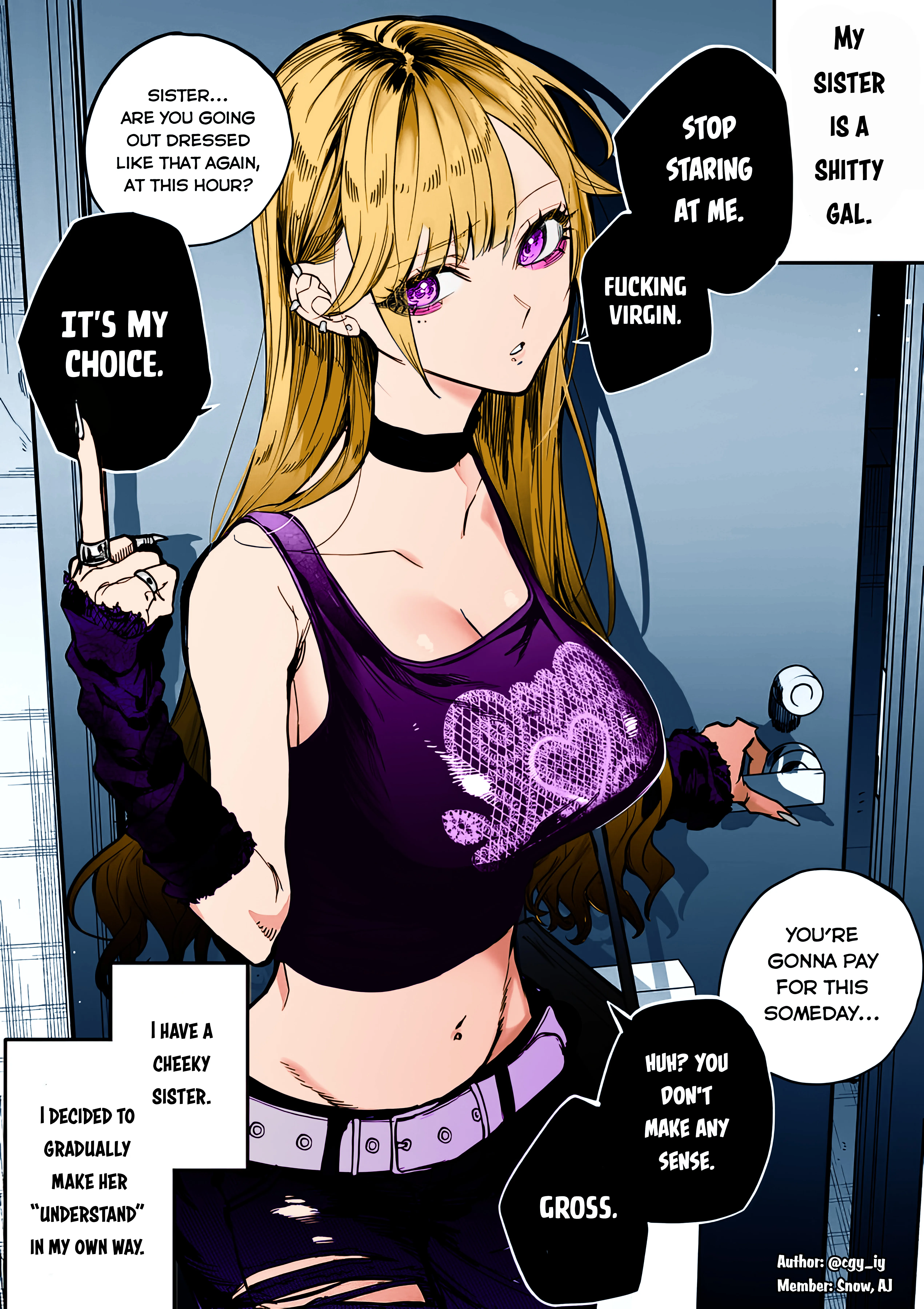 The Day I Decided to Make My Cheeky Gyaru Sister Understand in My Own Way (Fan Colored) background
