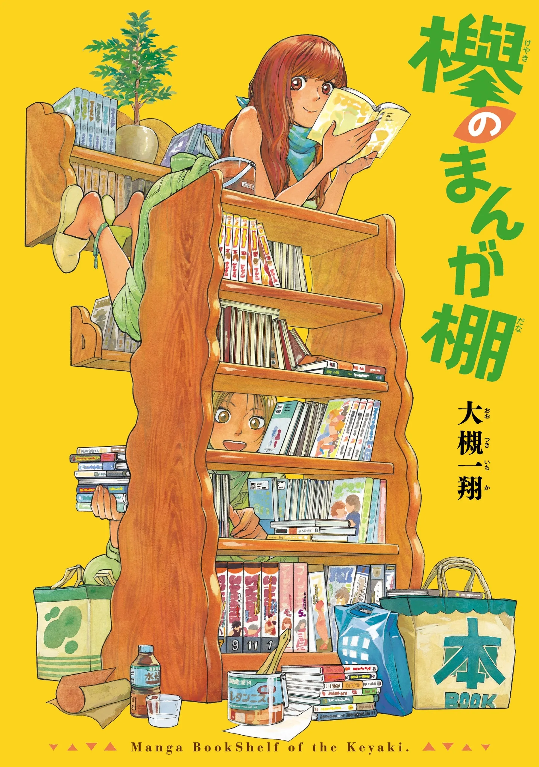 The Keyakis' Comic Bookshelves background