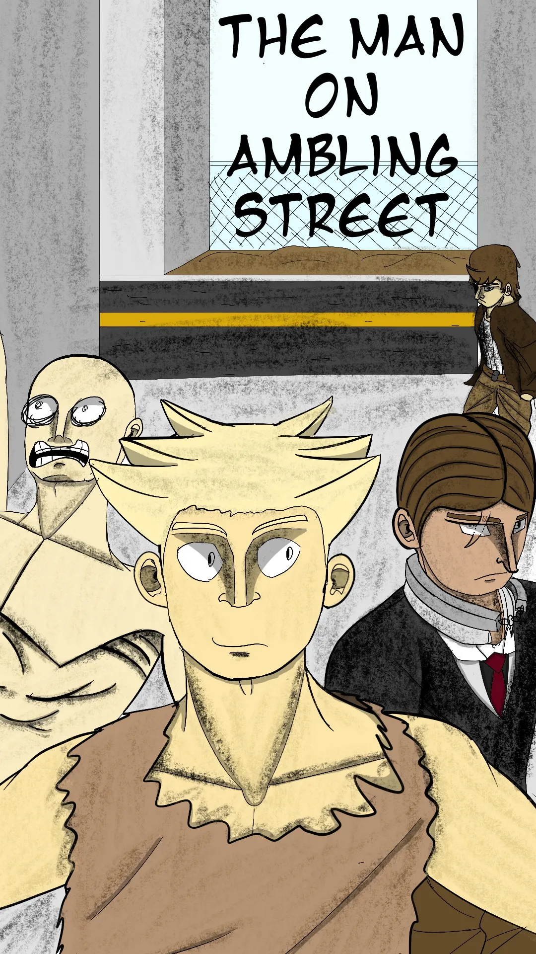 The Man on Ambling Street background