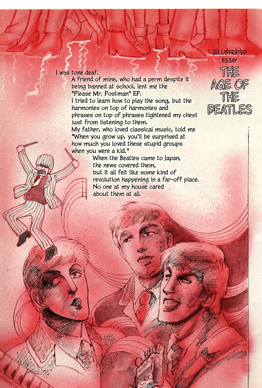 Moto Hagio's Age of The Beatles Oneshot background